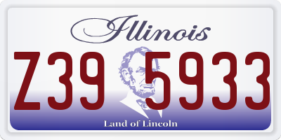 IL license plate Z395933