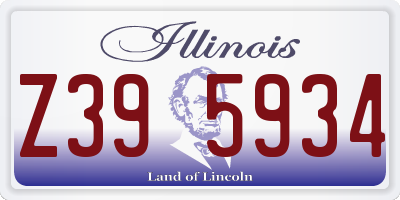 IL license plate Z395934