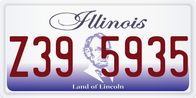 IL license plate Z395935