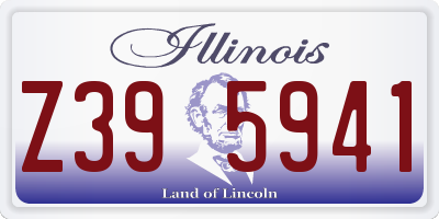 IL license plate Z395941