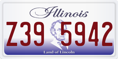 IL license plate Z395942