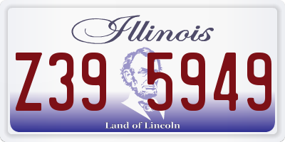 IL license plate Z395949
