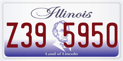 IL license plate Z395950
