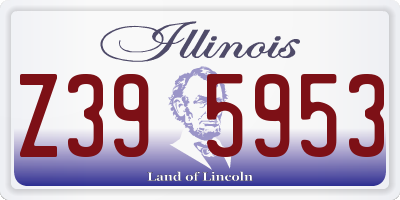 IL license plate Z395953