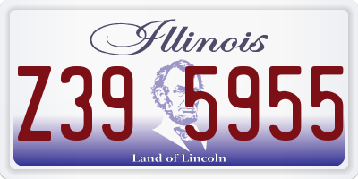 IL license plate Z395955