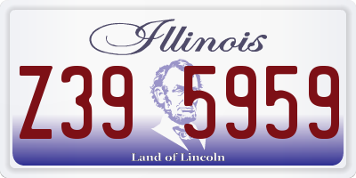 IL license plate Z395959