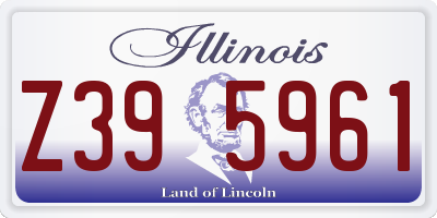 IL license plate Z395961