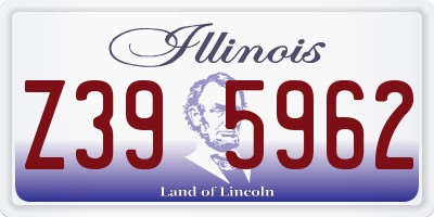 IL license plate Z395962