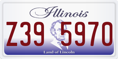 IL license plate Z395970