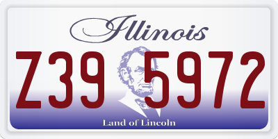 IL license plate Z395972