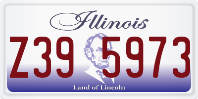 IL license plate Z395973