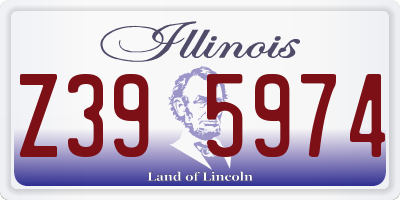 IL license plate Z395974