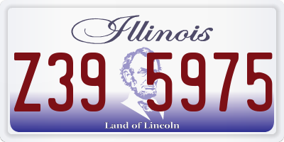 IL license plate Z395975
