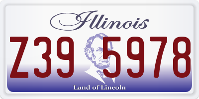 IL license plate Z395978