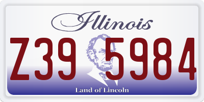IL license plate Z395984