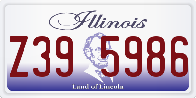 IL license plate Z395986