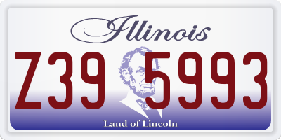 IL license plate Z395993