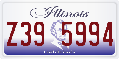 IL license plate Z395994
