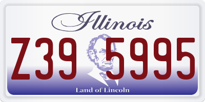 IL license plate Z395995