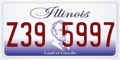 IL license plate Z395997