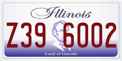 IL license plate Z396002