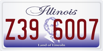 IL license plate Z396007