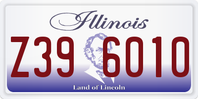 IL license plate Z396010