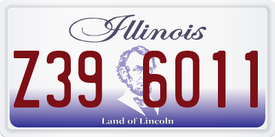 IL license plate Z396011