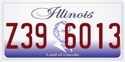 IL license plate Z396013