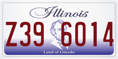 IL license plate Z396014
