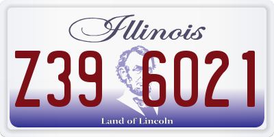 IL license plate Z396021