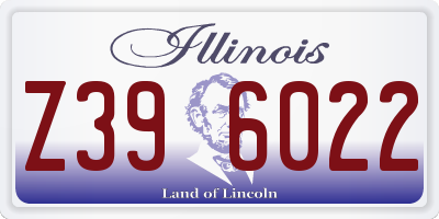 IL license plate Z396022