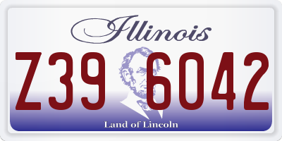 IL license plate Z396042