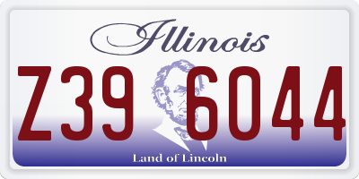 IL license plate Z396044