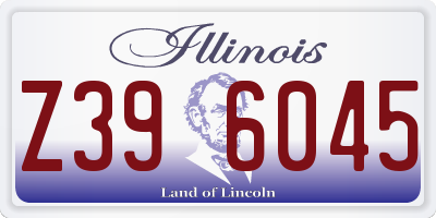 IL license plate Z396045