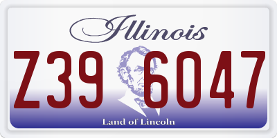 IL license plate Z396047