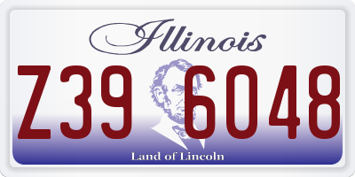 IL license plate Z396048