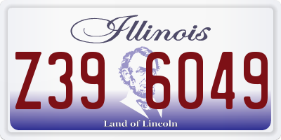 IL license plate Z396049