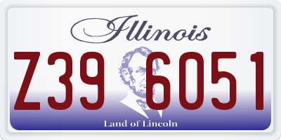 IL license plate Z396051