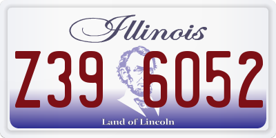 IL license plate Z396052