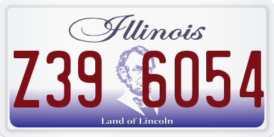 IL license plate Z396054
