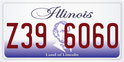 IL license plate Z396060