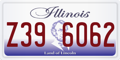 IL license plate Z396062