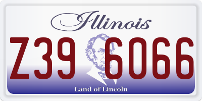 IL license plate Z396066