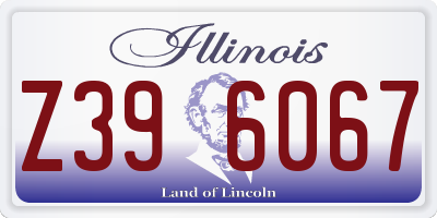 IL license plate Z396067