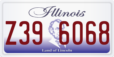 IL license plate Z396068