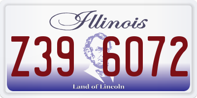 IL license plate Z396072