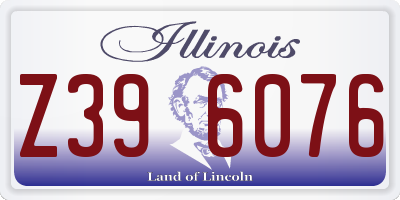 IL license plate Z396076