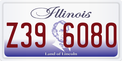 IL license plate Z396080