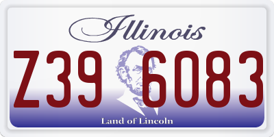 IL license plate Z396083